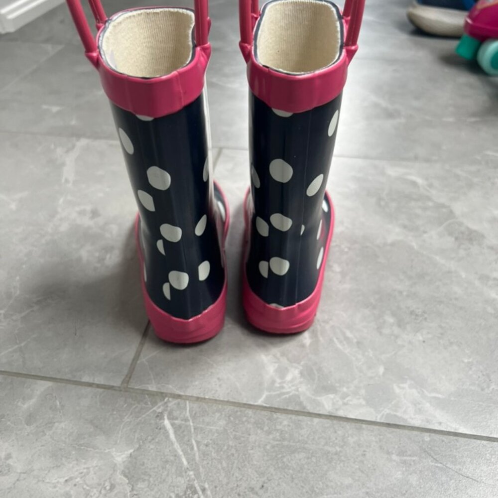 Polka Dot Toddler Rain Boots